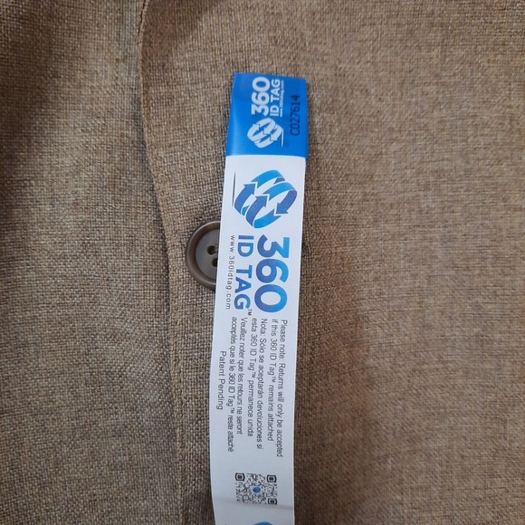 Mens Sport Coat Blazer Suit Jacket 39R 43" Beige Brown 2 Button Wool Levis Mint - Picture 12 of 12